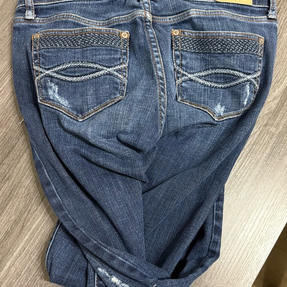 Abercrombie & Fitch Women's Dark Blue Skinny Jeans - Picture 4 of 8